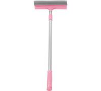 CHICAMPERA Extendable Pink Glass Cleaning Wiper with Detachable Double-sided Head Lightweight Water-absorbent Window Squeegee for Bathroom Mirrors Shower Doors Car and Home Glass Cleaning