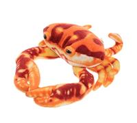 CHICAMPERA Fake Plush Crab Red Stuffed Crab Pillow Cute Ocean Decor for Home Decoration Playtime Plush Material