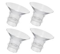 CHICAMPERA Flange Inserts for Breast Pump 19mm Flexible Silicone Wearable Parts Small Washable Accessories 4pcs for Nursing Moms