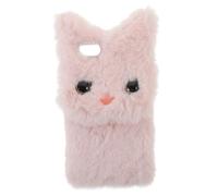 CHICAMPERA Fluffy Cat Phone Case Plush Furry Cover Compatible with Iphone Cute Cartoon Design Shockproof Protection Against Bumps and Scratches Easy to Install and Remove