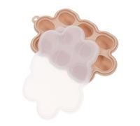 CHICAMPERA Freezing Tray Ice Making Mold Ice Cube Making Tool Mold for Ice Cube Summer Household Ice Mold Ice Cube Mold Ice Mold with Cover Ice Cube Molds Ice Silica Gel Beige