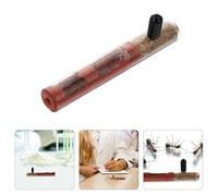 CHICAMPERA Glass Ant Nest Tube Double Bamboo Segment Transparent Habitat for Ant Breeding Feeding and Observation for Natural Landscaping and Colony Care