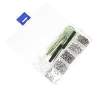 CHICAMPERA Glasses Frame Repair Accessories Set Screws Screwdriver Nose Pads for Daily Eyewear Maintenance at Home Random Color
