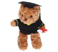CHICAMPERA Graduation Stuffed Bear Doll Plush Doctoral Hat Bear with Soft Touch Graduation for Memorable Celebrations Adorable Companion for Graduates