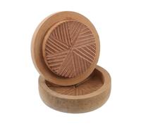 CHICAMPERA Grain Peeling Tray Wooden Grain Grinder Manual Mill Grinder Beige Removes Bran Compact Portable Kitchen the Go