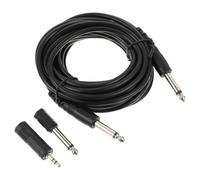 CHICAMPERA Guitar Audio Cable with Adapter 5m Instrument Connecting Cord for Electric Guitar and Bass - Musical Instrument Supply Cable for Stage and Studio Use