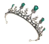 CHICAMPERA Hairband Elegant Retro Bridal Hair Crown Rhinestone Wedding in Accessory Alloy with Shiny Design Decor Adds Glamour for Anniversaries Live Streaming