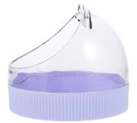 CHICAMPERA Hanging Acrylic Small Animal Food Bowl for Hamsters and Chinchillas Smooth Surface Design Easy to Clean Pet Accessory for Rabbits and Dwarf Hamsters Practical Compact Feeder