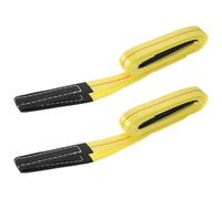 CHICAMPERA Heavy Duty Flat Lifting Sling Strap with Hooks, 2.5cm X 3meters, 2pcs Sturdy Rigging Straps for Hoisting, Towing, and Moving Appliances in Automotive Use