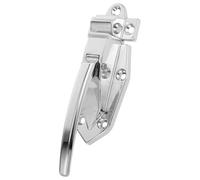 CHICAMPERA Heavy Duty Silver Finish Freezer Door Handle Latch Zinc Alloy Secure Fit with Easy Installation for Walk-in Cooler and Oven Suitable for Commercial and Home Use