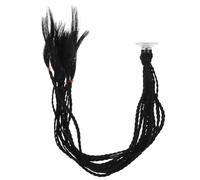 CHICAMPERA Helmet Motorcycle Dreadlock Braids Ponytail Sucker Decorative Hair for Adult Riders