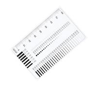 CHICAMPERA High-precision Transparent Crack Gauge Ruler for Concrete Spot and Scratch Inspection Wear-resistant Surface Defect Measurement Tool with Clear Markings Portable and
