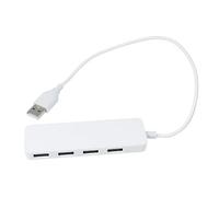 CHICAMPERA High Speed USB Ports Hub Adapter Converter for Laptop PC Multi Device Compatible Plug Play Extends USB Connections for Charging Devices Simultaneously White
