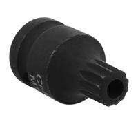 CHICAMPERA Impact Triple Square M14 Stubby Spline Bit Socket Remover Tool for Brake Caliper Maintenance and Repair Compact Impact Drive Brake Tool Compatible