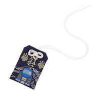 CHICAMPERA Japanese Style Omamori Blessing Bag Blue Cloth Charm for Car Decor and Attaching to Your Bag, Symbol of Protection Traditional Design and Versatile Use