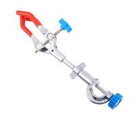 CHICAMPERA Laboratory 3 Finger Clamp with Adjustable Clamp Base and Heat Protection Iron Three Claws Design for Precise Laboratory Use