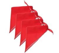 CHICAMPERA Large Dog Bandanas Pet Accessories 4pcs Triangular Polyester Scarves Comfortable and Machine Washable for Outings and Taking Pictures