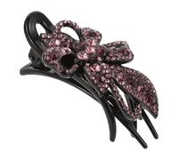 CHICAMPERA Large Rhinestone Claw Hair Clip for Thick Hair Women Plastic Material with Interlocking Teeth Design Not Easy to Loosen for Birthday and Morning Beauty Routine