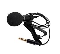 CHICAMPERA Lavalier Microphone Kit Omnidirectional Condenser Mic with Plug for Live Broadcast Vlog Interviews Online Teaching Recording