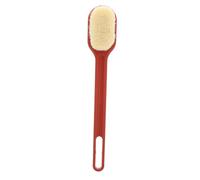 CHICAMPERA Long Handle Bath Brush Soft Nylon Bristles Body Scrubber for Exfoliating Dead Skin and Improving Circulation Leg Scrubber for Men and Women Red