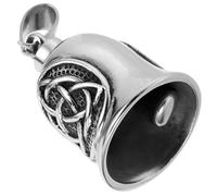 CHICAMPERA Luck Bell Keychain Motorcycle Bell Pendant for Riders Decorative Keyring Accessory to Bring Fortune The Road