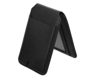 CHICAMPERA Magnetic Phone Card Holder with Multifunctional Foldable Pu Stand Adhesive Card Case for Phone and Id Badge Sleeves for Everyday Use