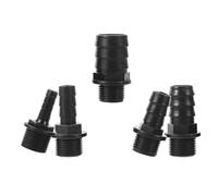 CHICAMPERA Male Threaded Hose Barb Fittings Multiple Upper 5pcs Plastic with Leakproof Seal, Versatile Adapter Coupling Kit 1/2' Thread Diameter for Garden Water Pipe and Aquarium Hose