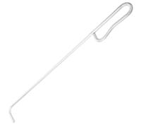 CHICAMPERA Manhole Lid Hook Roll up Door Lifting Tool Multi-Functional Steel Metal Comfortable to Hold Silver Heavy Duty Hook for Daily Life