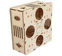CHICAMPERA Maze Bridge, and for Hamsters Tunnel Animals Wooden Small Entertaining Activity Tube with Ladder Synthetic Material to Maintain Agility and Encourage Exercise Pet