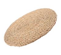 CHICAMPERA Meditation Cushion Made from Natural Cattail Stem Classic Handmade Woven Seat Cushion with Fine Workmanship Simple Style for Yoga and Dining Seating