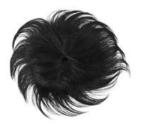 CHICAMPERA Men Short Hair Wigs for Bald Spots Lightweight High Temperature Fiber Comfortable and Convenient Hairpiece for Parties and Fancy Dress Black Stylish Realistic Male Hair Toupee