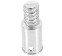 CHICAMPERA Metal Threaded Tip Replacement for Broom Handles Telescopic Pole Adapter Silver Metal Threaded End Compatible with Cleaning Poles for Household Sweeping Tools