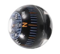 CHICAMPERA Mini Automotive Dashboard Compass Black Plastic Ballshaped Compass for Car and Motorcycle Precise Directional Guidance, Easy to Carry, for Travel and Camping