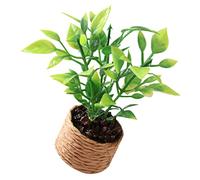 CHICAMPERA Miniature Potted Plant Tiny Bonsai Model for Fake Plant Pot for Dollhouses for Micro Landscape Decor Pretend Play