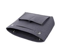 CHICAMPERA Multipurpose Felt Makeup Cosmetic Case Organizer Large Capacity Dust-Resistant Storage Bag for Travel and Daily Use and Stylish Grey Makeup Storage Container