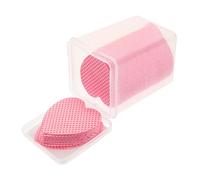 CHICAMPERA Nail Polish Remover Wipes Heart-shaped 200 Sheets Pink Box Lint-free Cotton Pads for Gel Nail Cleaning and