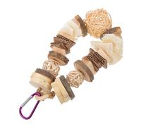 CHICAMPERA Natural Wooden Rattan Molar for Small Pets Chewing Dental Care for Hamsters Rabbits Guinea Pigs Parrots Squirrels Boredom Breaker Chew for Healthy Teeth and Fun