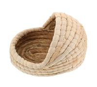 CHICAMPERA Nest Handwoven and Cushioned Breathable Structure Nesting in Soft Bed Straw for Small Egg Laying Chicken Birds Hens Coops