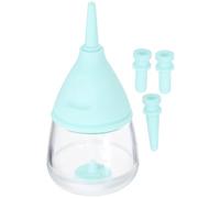 CHICAMPERA Newborn Kitten Milk Bottle 35ml with Adjustable Flow Rate Silicone Nipple and PC Material for Convenient Feeding of Small Pets like Rabbits and Kittens