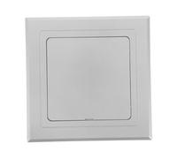 CHICAMPERA No Drill Installation Silver Abs Square Access Panel Cover for Kitchen Plumbing and Wall Drain Pipe, Maintenance Friendly Decorative Pipe Cover for Bathroom Renovation and Shower
