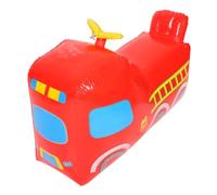CHICAMPERA Outdoor Inflatable Fire Truck Tumbler for Adorable Cartoon Inflatable Plaything for Parties Stress Relief and Fun Activities Suitable for Ages