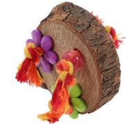 CHICAMPERA Parrot Chewing for Birdcage with Natural Brown Wood Material and Wear Resistance, Suitable as A Bird Plaything and Foraging to Keep Parrots Engaged and Healthy Random Color