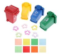 CHICAMPERA Parrot Training 4-Color Sorting Bin Bird Puzzle Plaything Interactive Educational for Pet Birds Random Color Random Color