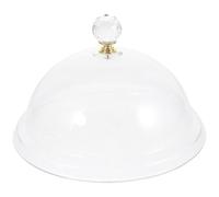 CHICAMPERA Plastic Cake Dome Food Cover with Small Handle Easy Lifting and Display Foods for Birthday and Dessert Shop Use
