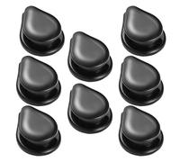 CHICAMPERA Plastic Key Holders Black 8pcs Mini Hooks with Self Adhesive Installation for Organizing Automotive Interior Accessories and Vehicle Storage Solutions Car