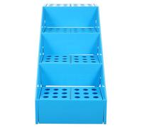 CHICAMPERA Plastic Test-tube Holder Rack with 72-hole Geometric Design for 5ml and 10ml Test Tubes, Detachable and Easy to Disassemble, Suitable for Labs and Home Use