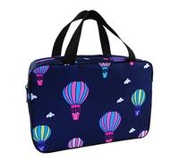 CHICAMPERA Portable Foldable Toiletry Bag with Handle for Fitness and Swimming Multifunction Shower Tote Bag Made of Sturdy Oxford Cloth Travel Wash for Men and Women