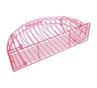 CHICAMPERA Portable Stainless Steel Cat Bath Cage for Indoor Cats Pink Reusable Designed to Prevent Protect Users from Scratches during Bathing at Home