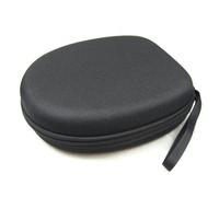 CHICAMPERA Portable Universal Headphone Storage Case Zipper Eva Material Protective Headset Storage Pouch for Travel and Outdoor Use Simple Style Black Headphone Box for Mp3 and Accessories