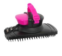 CHICAMPERA Practical Horse Grooming Brush with Multiple Water Outlet Holes Abs Material Soft Cleaning Tool for Removing Clogged Mud Suitable for Bathing and Daily Care